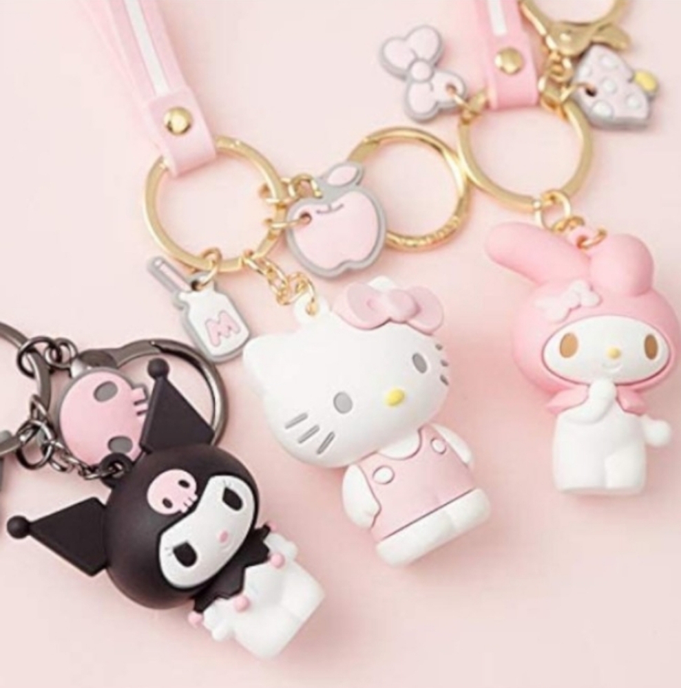 🩷HELLO KITTY AND FRIENDS MY MELODY DECORATIVE KEYCHAIN🩷